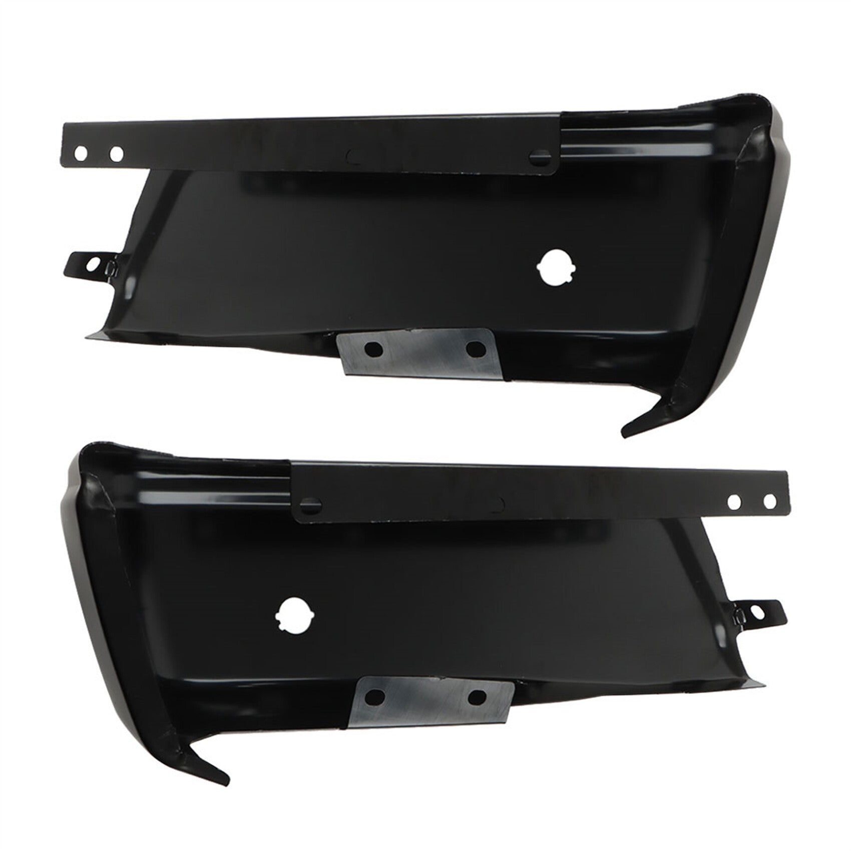 TOPPARTZ Set of 2 Rear Step Bumper Face Bars with Parking Aid Sensor Holes Replacement for 2015-2020 F150 FO1102383