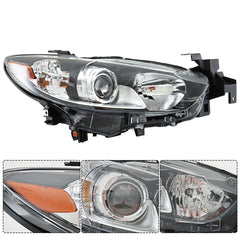 TOPPARTZ Headlight Assembly Replacement for Mazda 6 Halogen Projector Headlights 2014-2017 Set Driver ＆ Passenger Side MA2518160