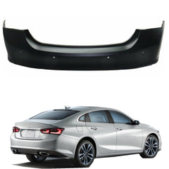 TOPPARTZ-parts Primered Rear Bumper Cover for 2016 2017 2018 Chevy Malibu with Park Assist