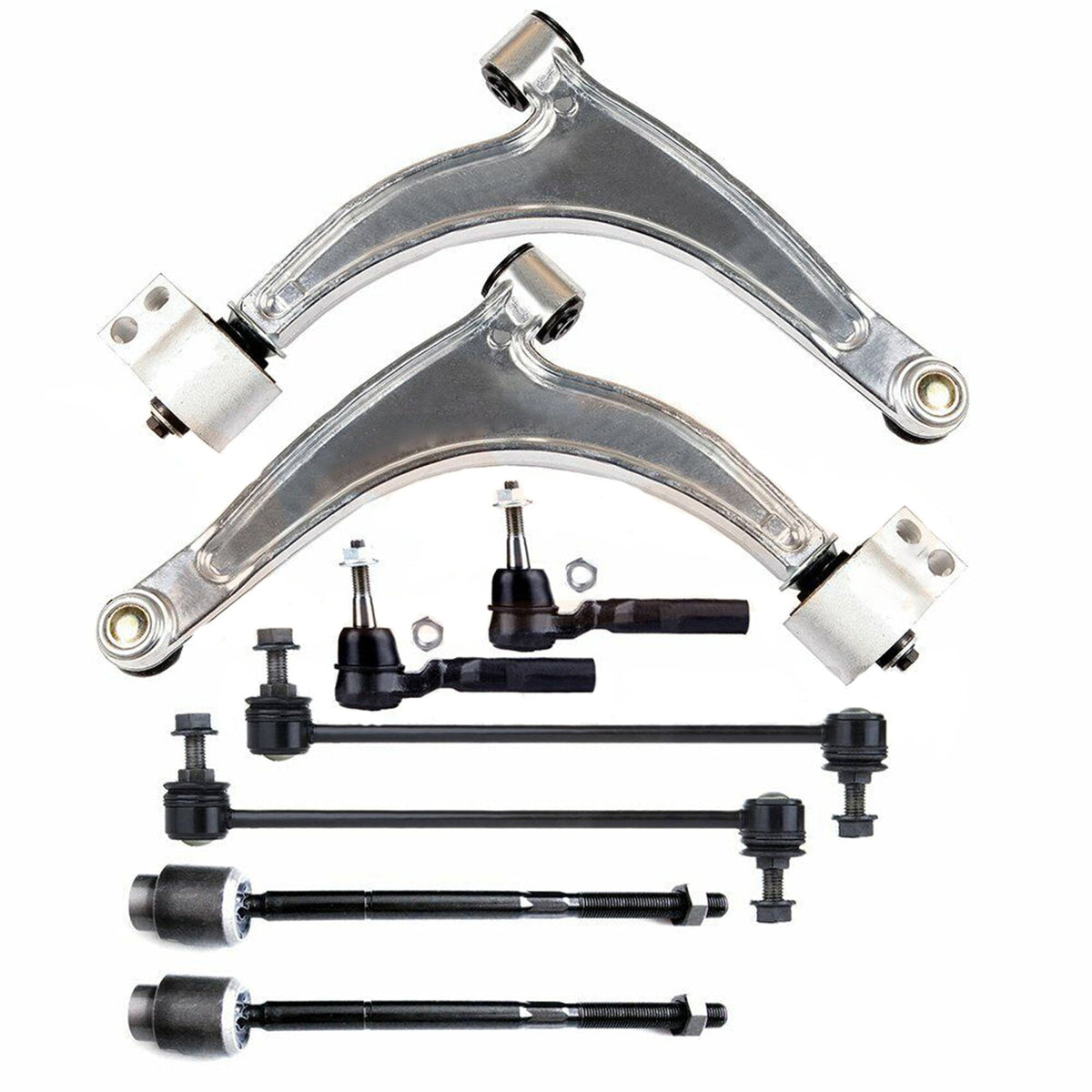 TOPPARTZ 8Pcs Steering Control Arm Ball Joint Sway Bar Kit Replacement for 2004-2012 Chevrolet Malibu
