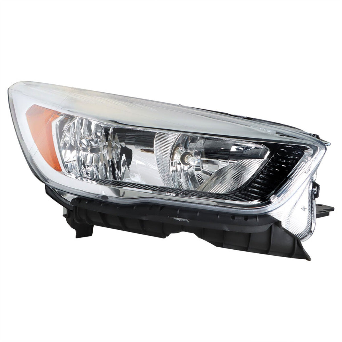 TOPPARTZ Headlight Assembly Replacement for 2017-2019 Ford Escape Halogen w/o LED Chrome Headlamp Right Passenger Side FO2503349