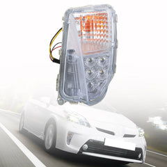 TOPPARTZ DRL LED Fog Lights Assembly 8152147060 Replacement for 2010-2015 Toyota Prius Clear Lens Left Side (Driver Side)