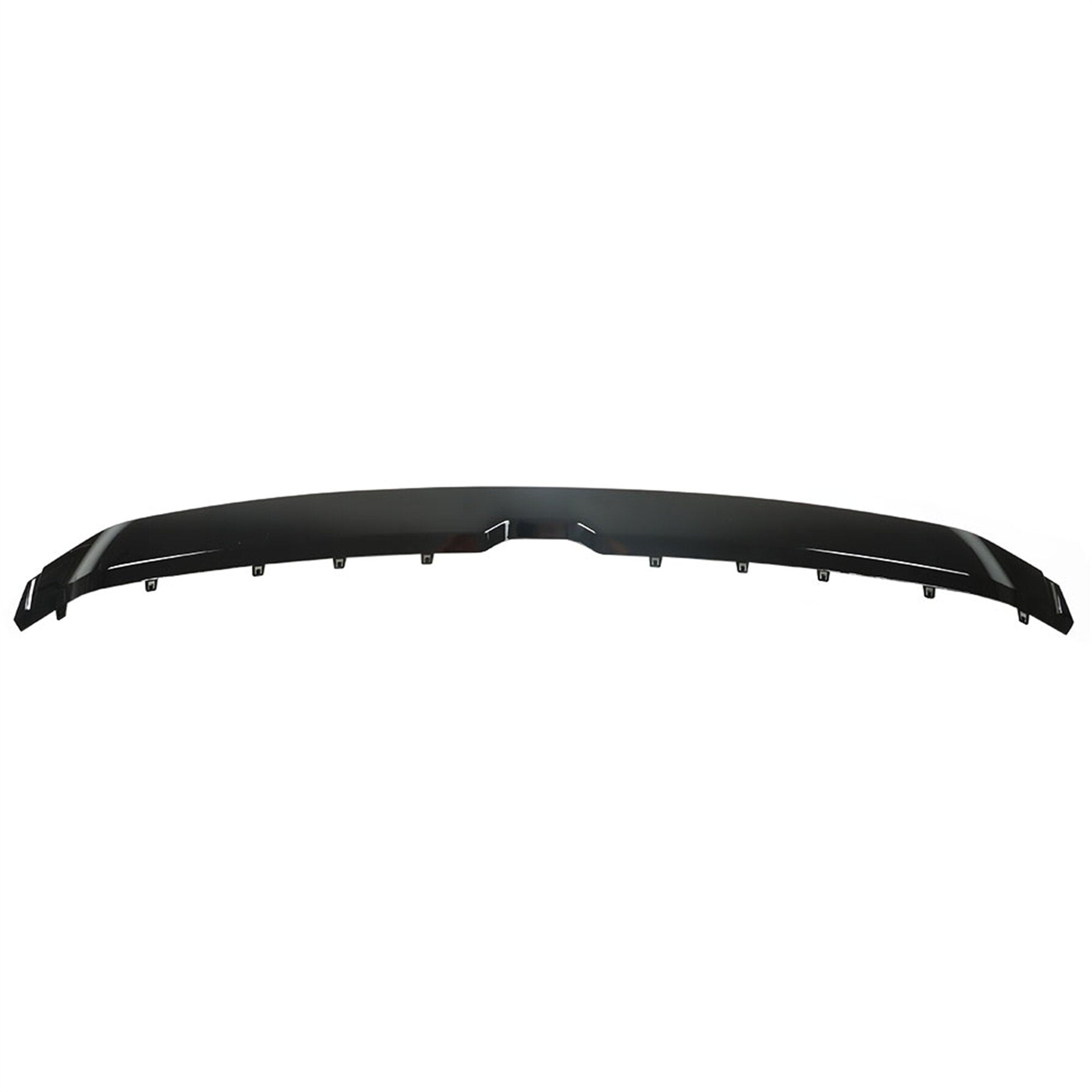 TOPPARTZ Front Upper Grille Molding Glossy Black Replacement for 2019 2020 2021 2022 Ram 1500