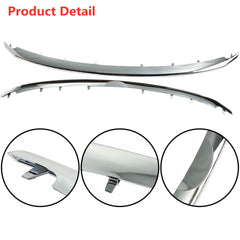 Chrome Front Upper & Lower Grille Molding Replacement for Ford Explorer 2011-2015 BB5Z8200BA BB5Z8200AA FO1216107 FO1217105