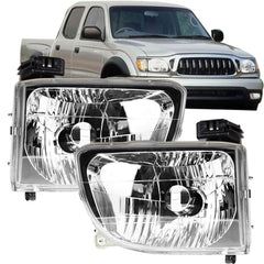 TOPPARTZ Halogen Headlight Assembly L&R Side  for 2001-2004 Toyota Tacoma