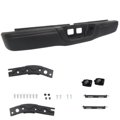 TOPPARTZ Black Rear Step Bumper Assembly Replacement for 2000-2006 Toyota Tundra TO1103108