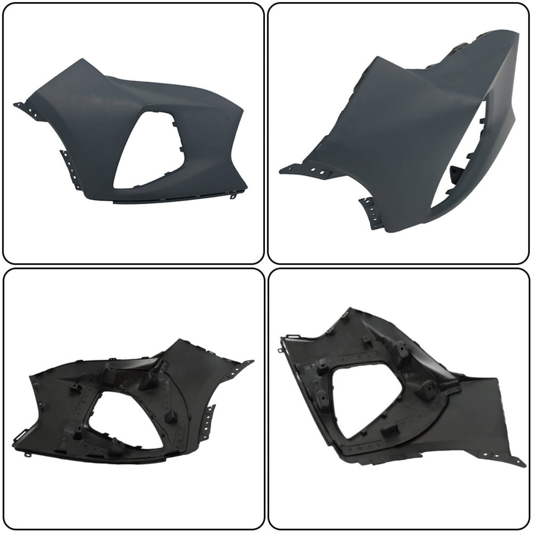 TOPPARTZ Front Bumper Upper Cover Right Side Replacement for 2019 2020 2021 2022 Blazer GM1017109 84537991