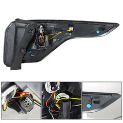 TOPPARTZ Driver Side Tail Light Replacement for 2017 2018 2019 Ford Escape Kuga Rear Tail Light Brake Lamp Assembly LH Left Side