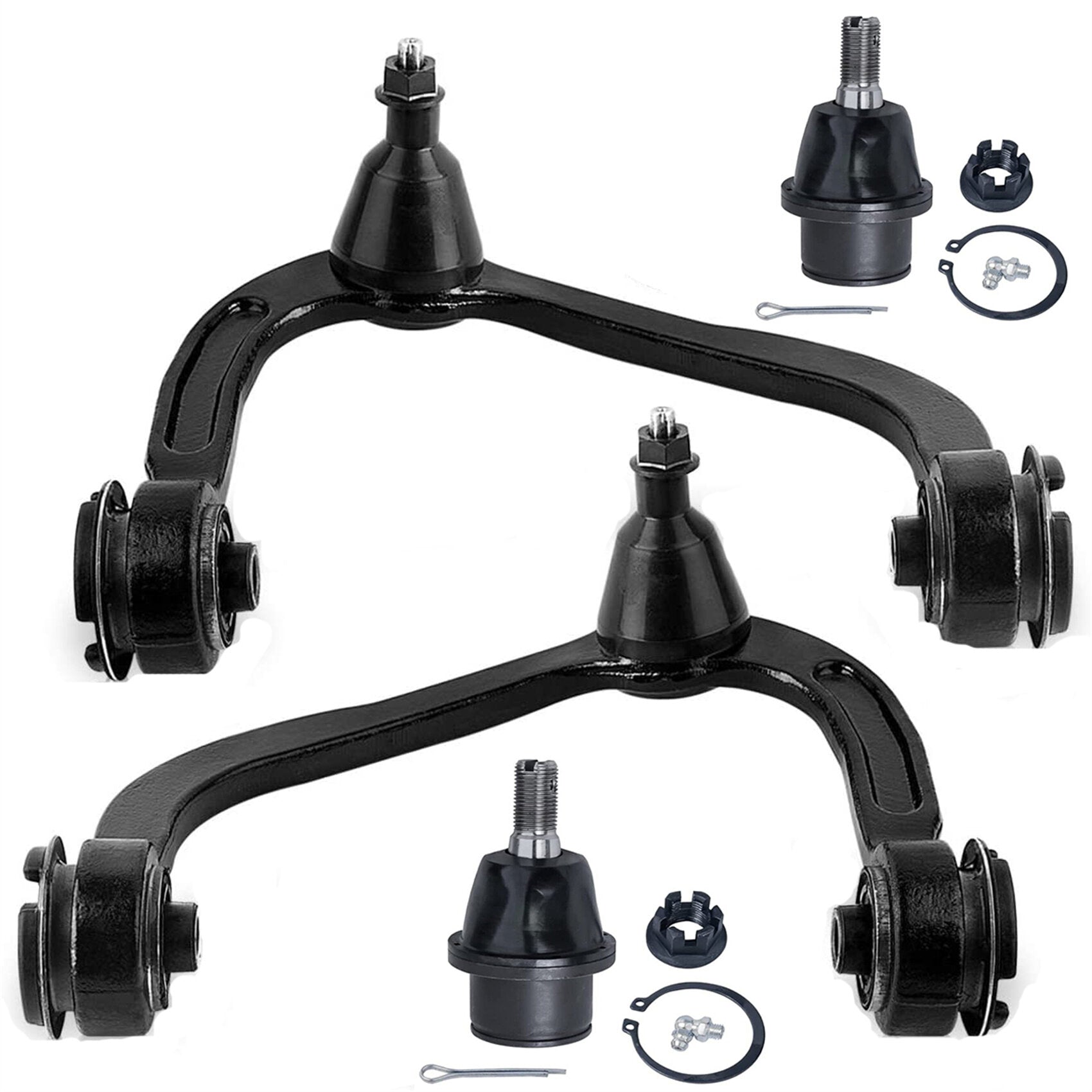 TOPPARTZ Front Upper Control Arm with Ball Joint Tierod Replacement for 2005-2008 Ford F150 2006-2008 Lincoln Mark LT