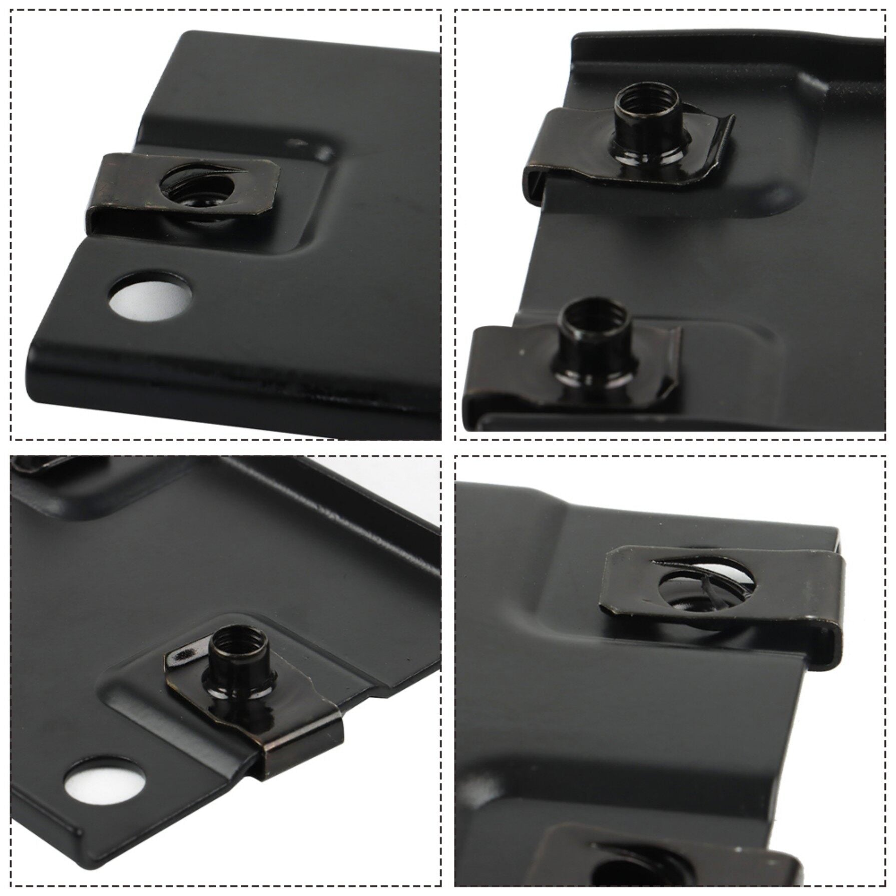 TOPPARTZ 2 PCS Front Bumper Plate Bracket Left and Right Replacement for 2011-2014 Silverado 2500HD 3500HD GM1062105 25996793