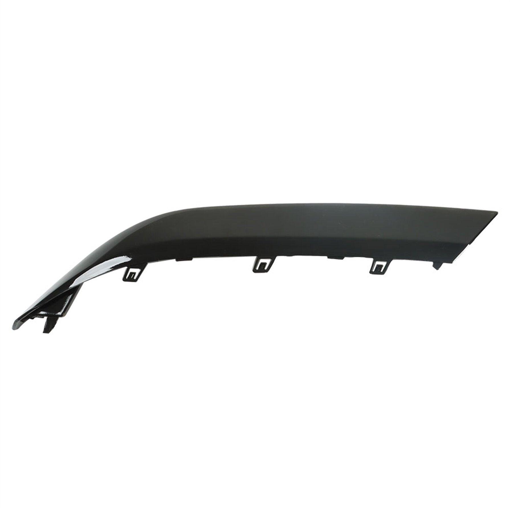 TOPPARTZ Front Upper Grille Molding Glossy Black Replacement for 2019 2020 2021 2022 Ram 1500