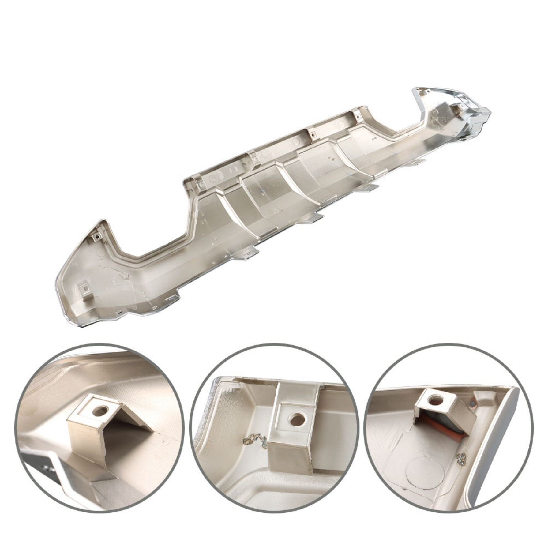 TOPPARTZ Front Bumper Lower Valance Skid Plate Chrome Replacement for 2016-2019 Sierra 1500