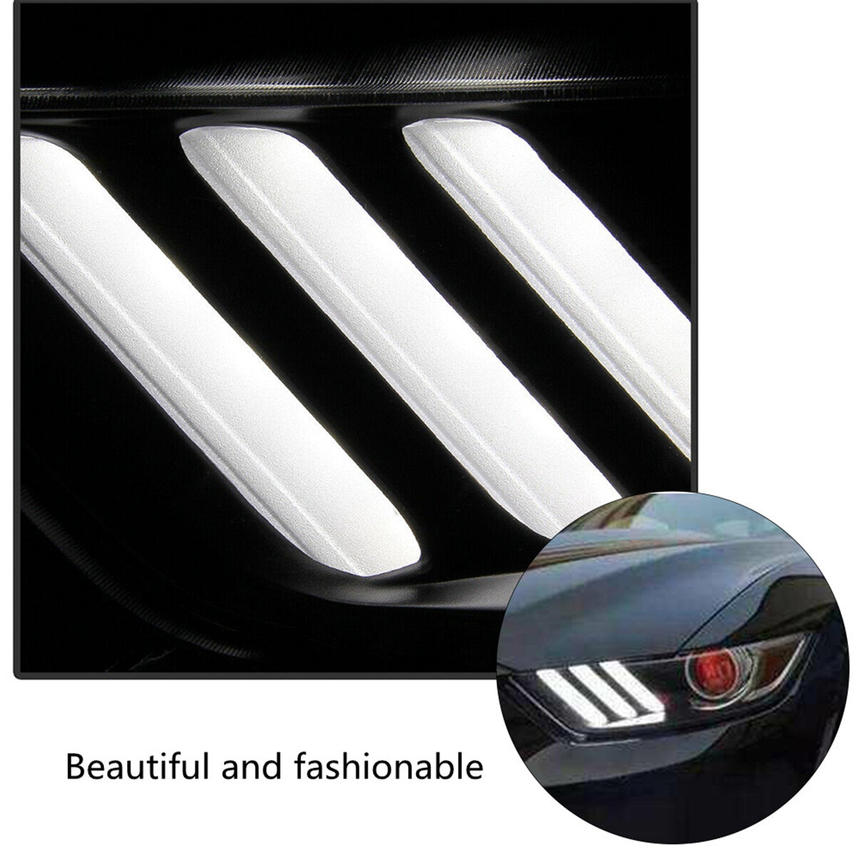 for 2015-2017 Ford Mustang HID/Xenon LED Tube Projector Headlight FR3Z13008J