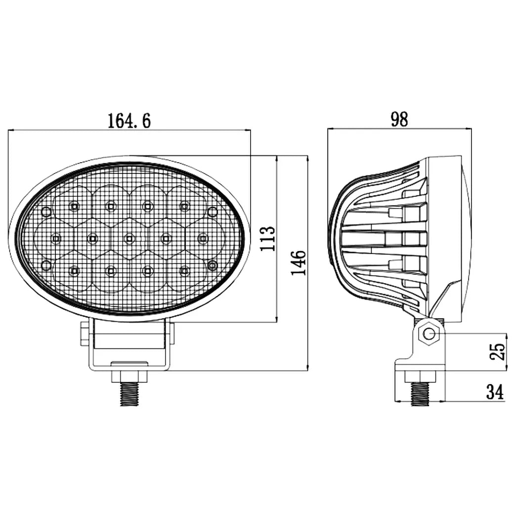 6 inch 60W LED Work Light Flood