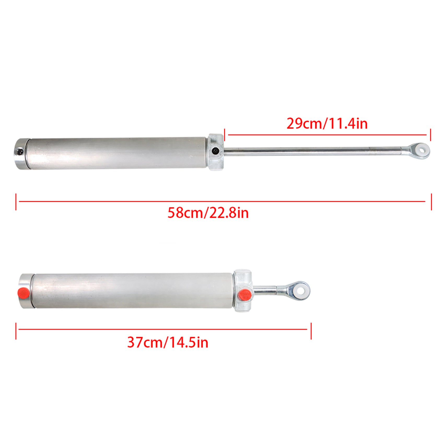 TOPPARTZ 1 Pair Driver Passenger Side Convertible Top Piston Hydraulic Lift Cylinder Replacement for 1999-2006 Chrysler Sebring