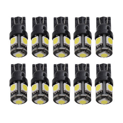 10x 6000K White T10 192 168 194 Wedge LED Map License Plate Interior Light Bulbs