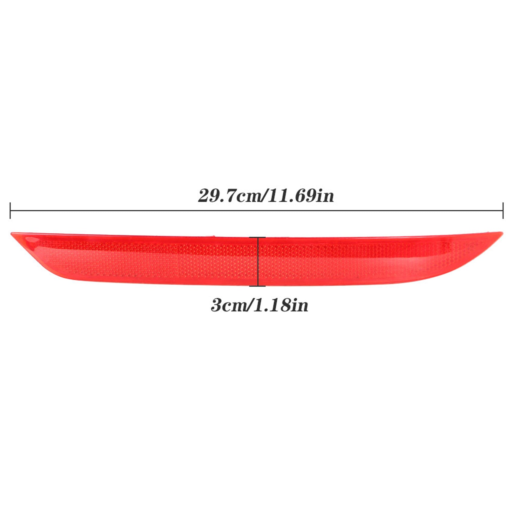 2Pcs Left & Right Side Rear Bumper Reflector Set Red For 2016-2017 Honda Accord