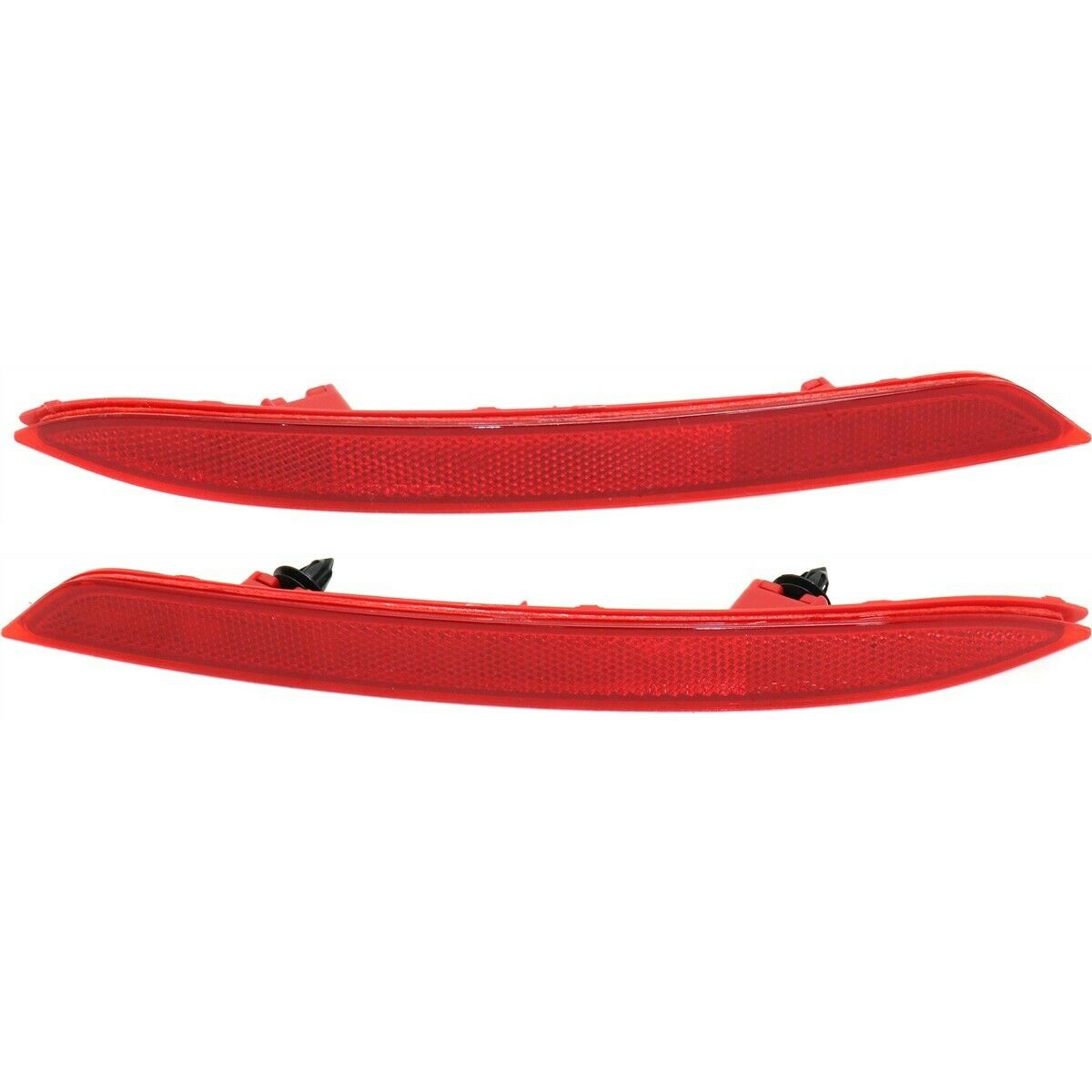 2Pcs Left & Right Side Rear Bumper Reflector Set Red For 2016-2017 Honda Accord
