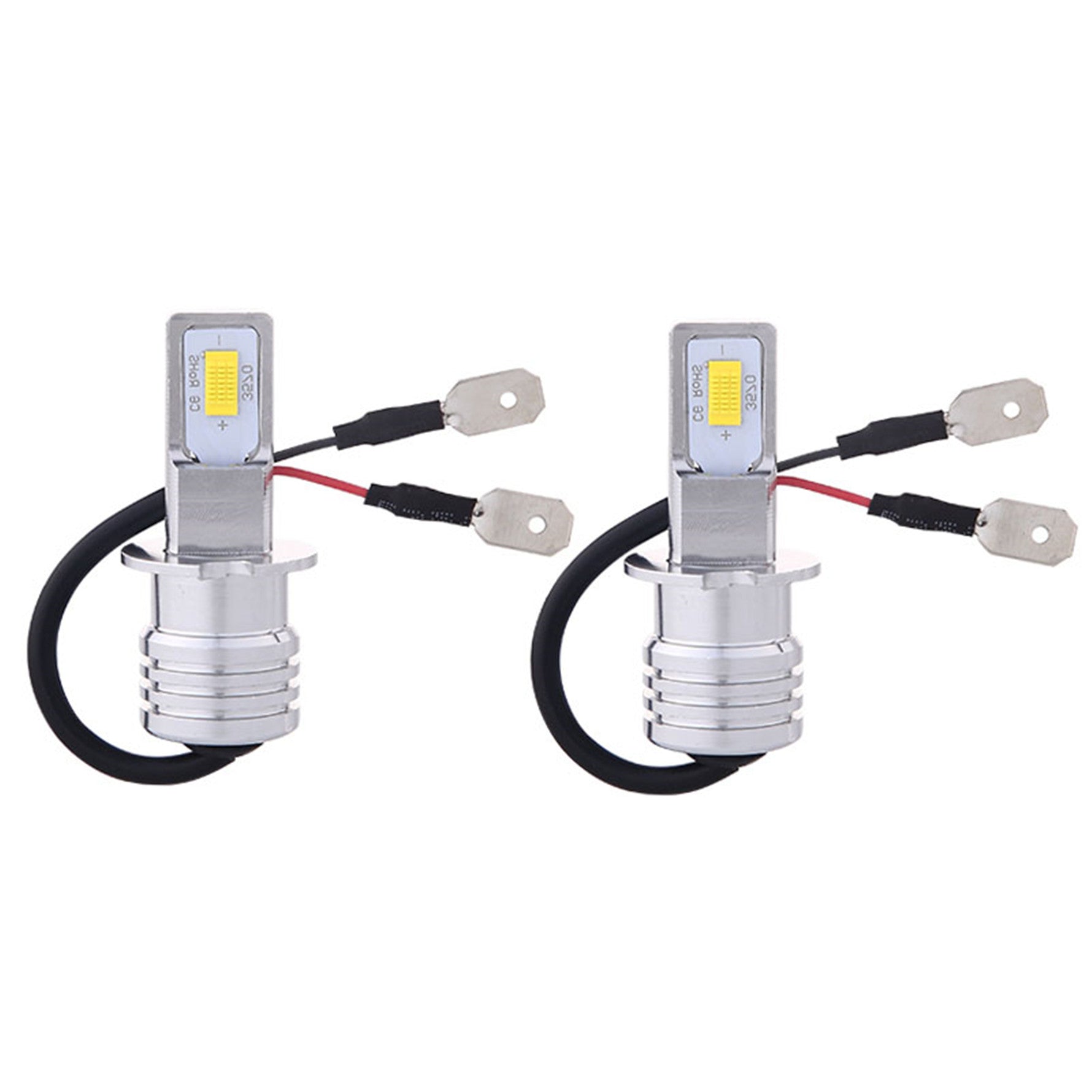 TOPPARTZ 2 x H1 6000K White 35W Bulb 4000LM Bulb Super Bright LED Bulbs Fog Light Bulbs