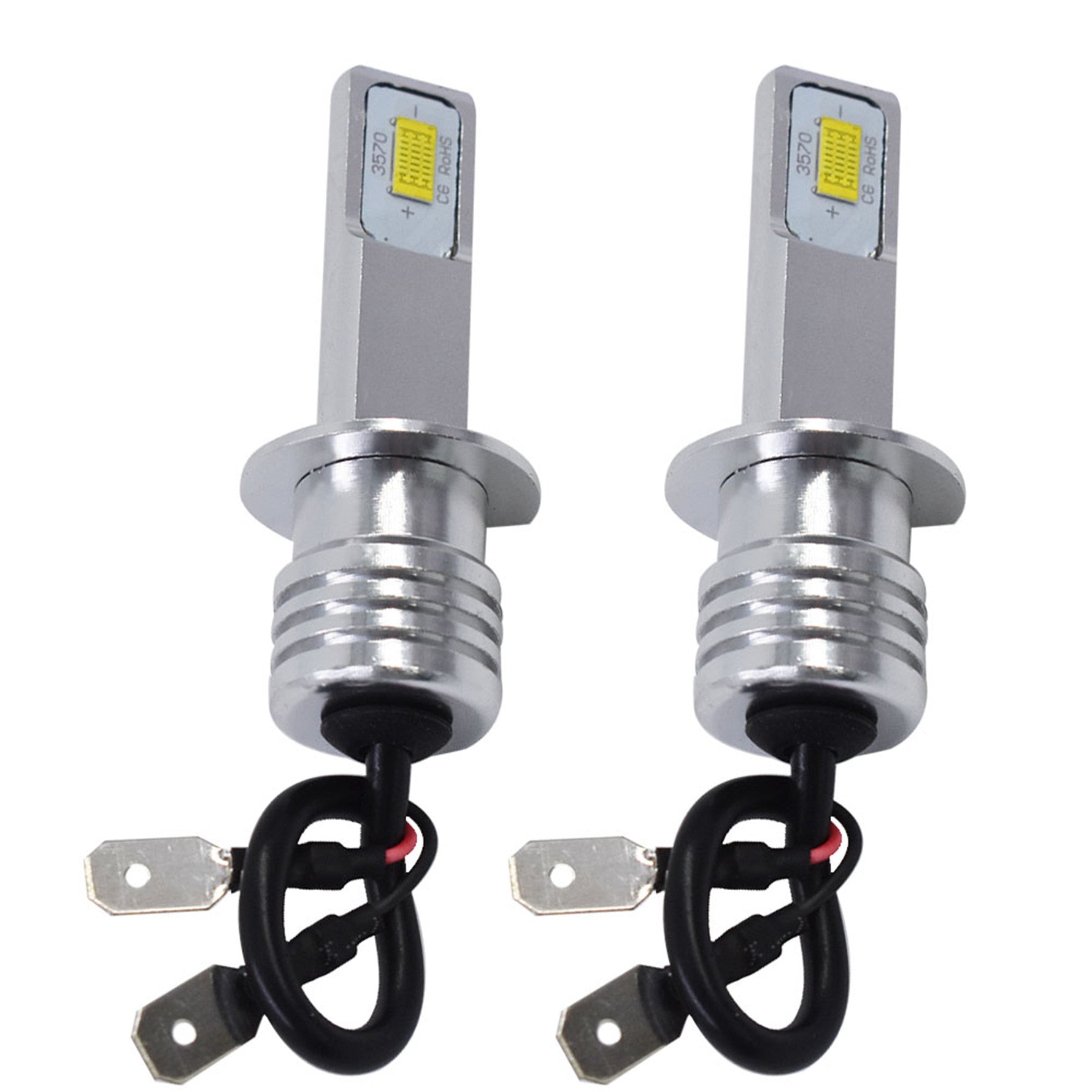 TOPPARTZ 2 x H1 6000K White 35W Bulb 4000LM Bulb Super Bright LED Bulbs Fog Light Bulbs