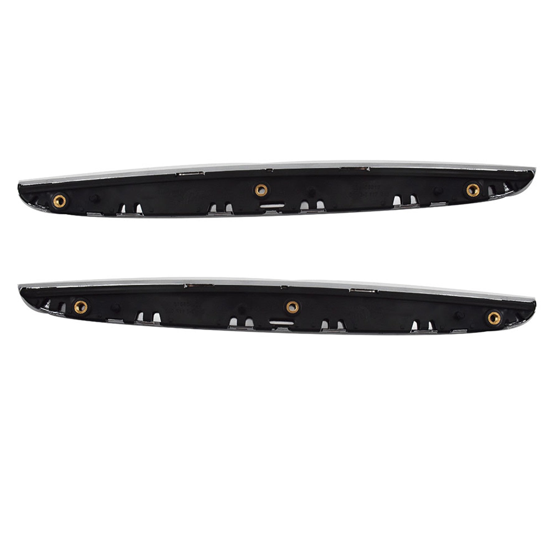 TOPPARTZ 2Pack Front Hood Chrome Cover Trim Above Grille fit for BMW E90 E91 3-Series 06-08