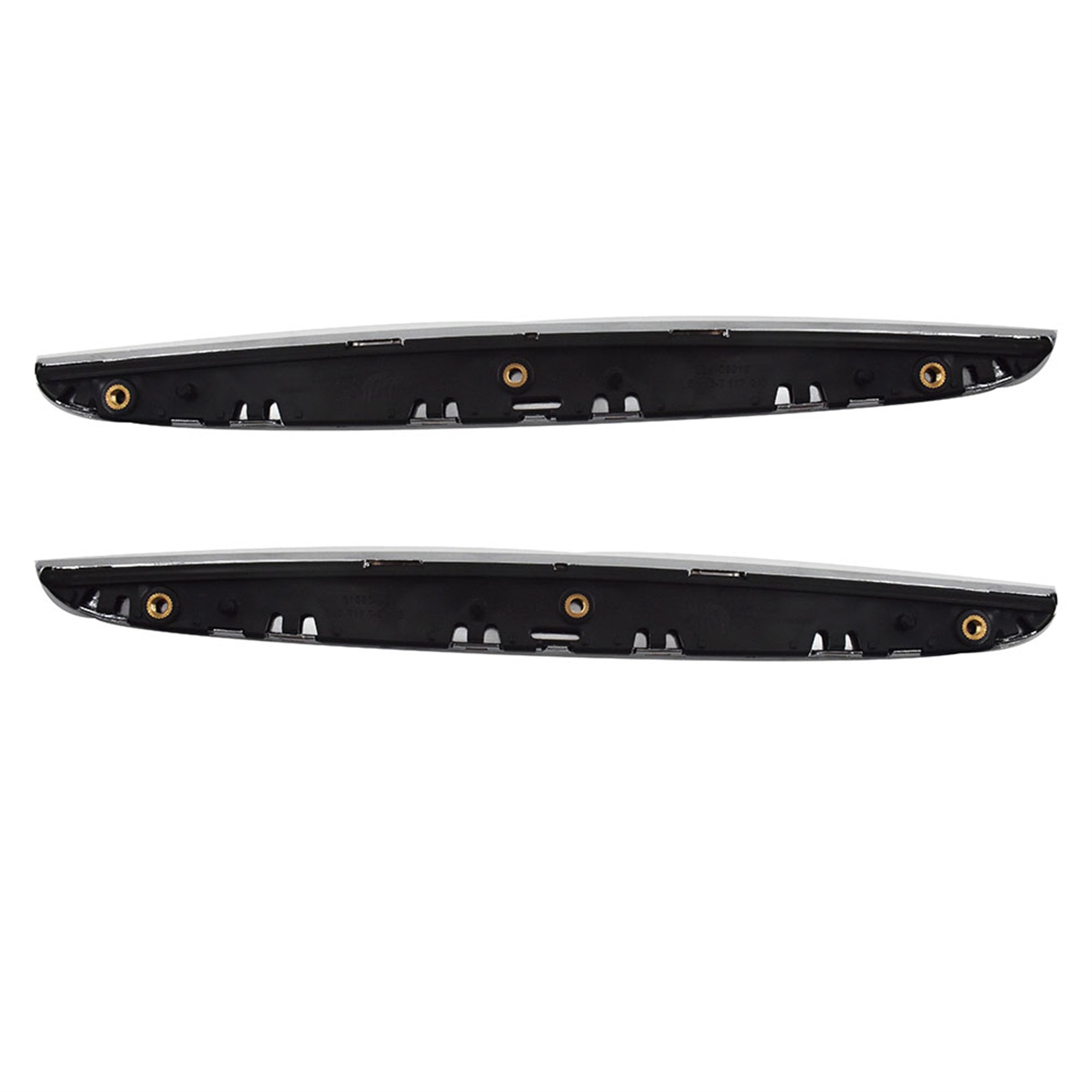 TOPPARTZ 2Pack Front Hood Chrome Cover Trim Above Grille fit for BMW E90 E91 3-Series 06-08