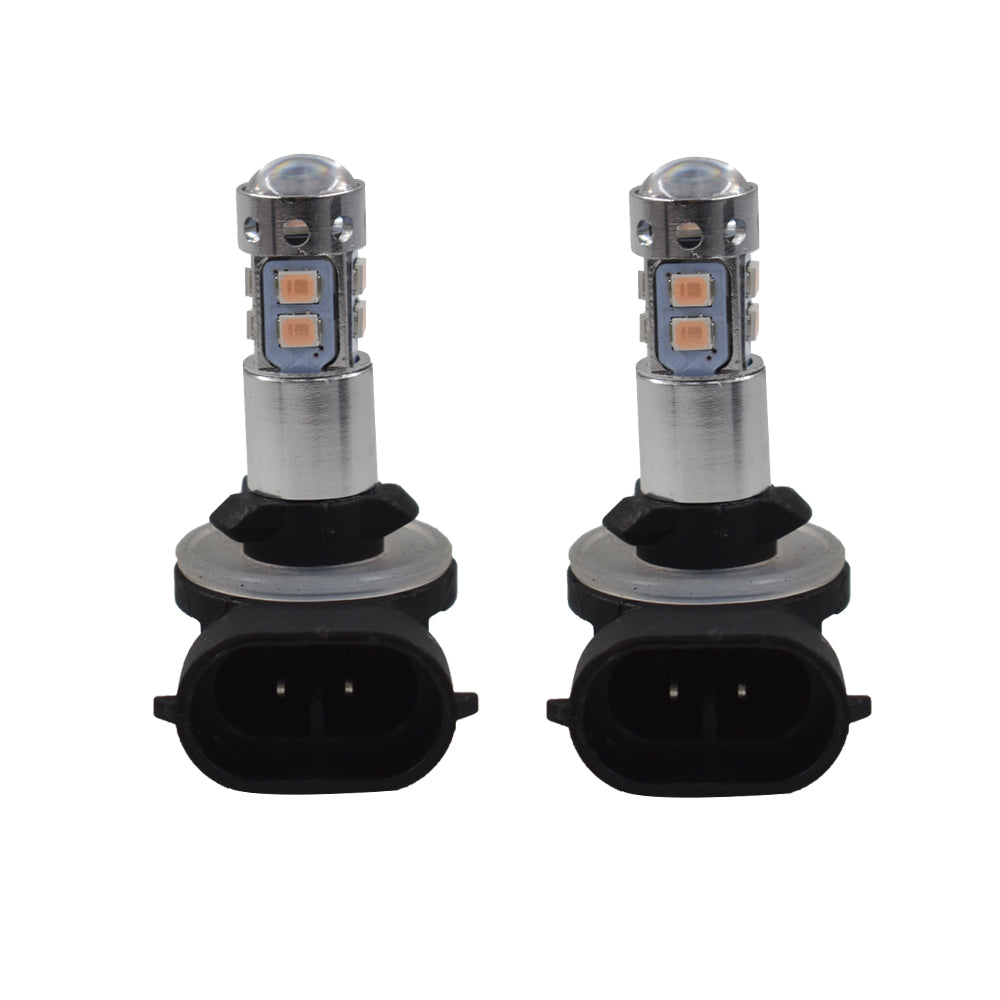 TOPPARTZ 2Pcs 881 889 14000K Purple 50W LED Headlight Bulbs Kit Fog Driving Light