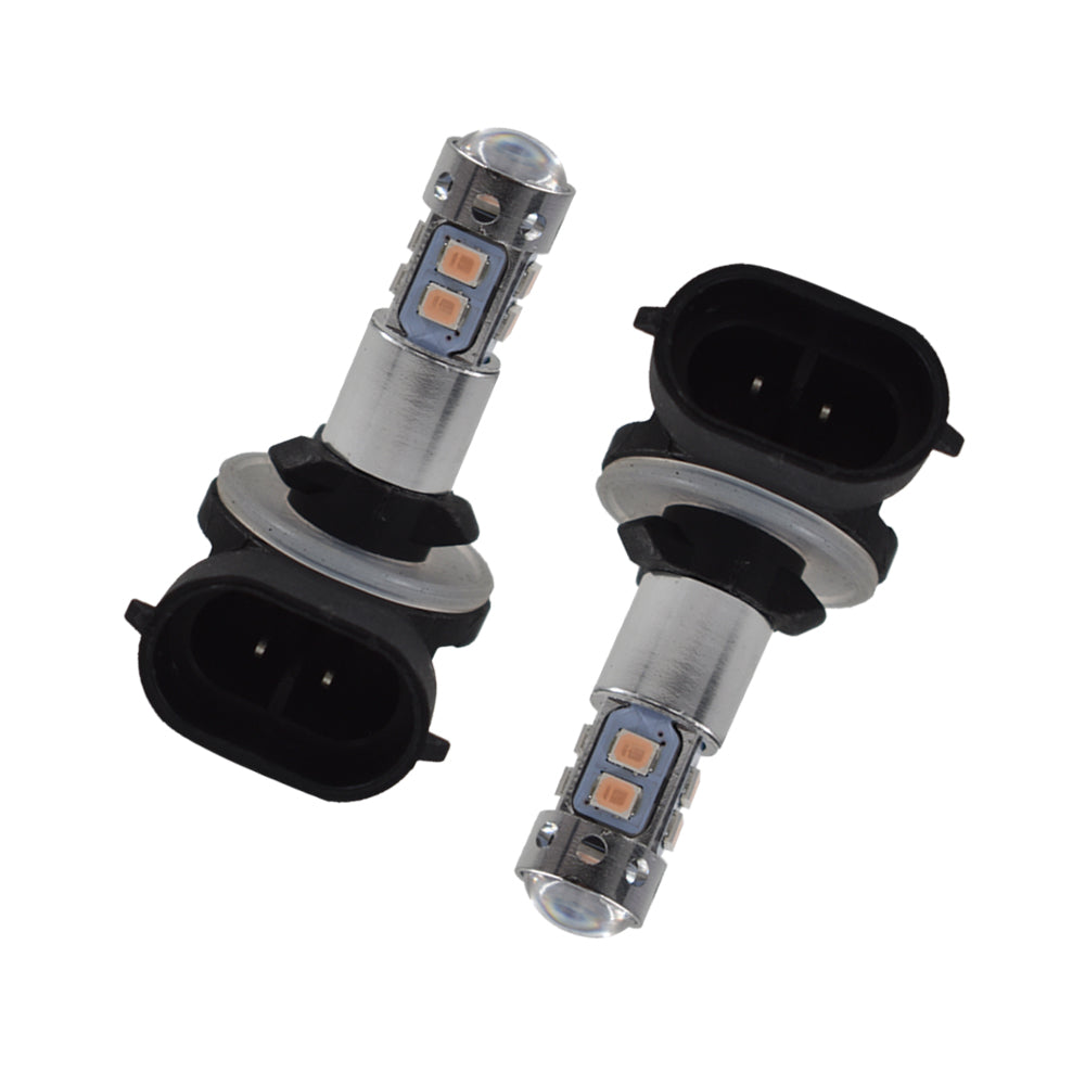 TOPPARTZ 2Pcs 881 889 14000K Purple 50W LED Headlight Bulbs Kit Fog Driving Light