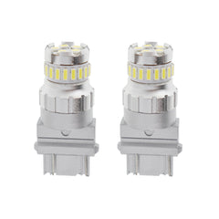 TOPPARTZ 3157 2 PCS LED Reverse Brake Turn Signal Parking Light Bulb White 6500K 2400LM