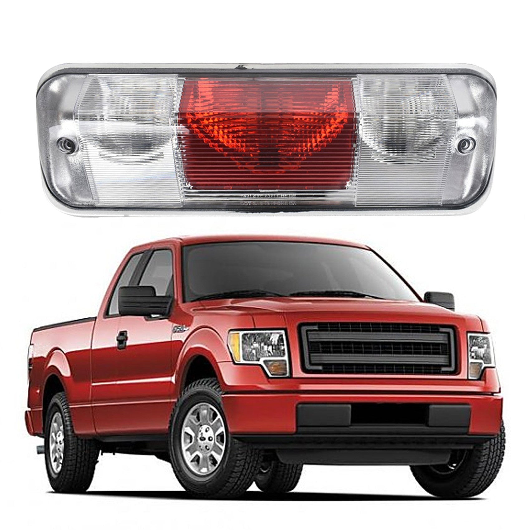 TOPPARTZ 3rd Third Brake Light Lamp Rear Center For 2004 2005 06 07 08 Ford F150