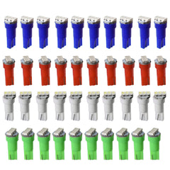 TOPPARTZ 40x T5 74 3SMD LED Speedometer Instrument Gauge Cluster Dash Light Bulbs