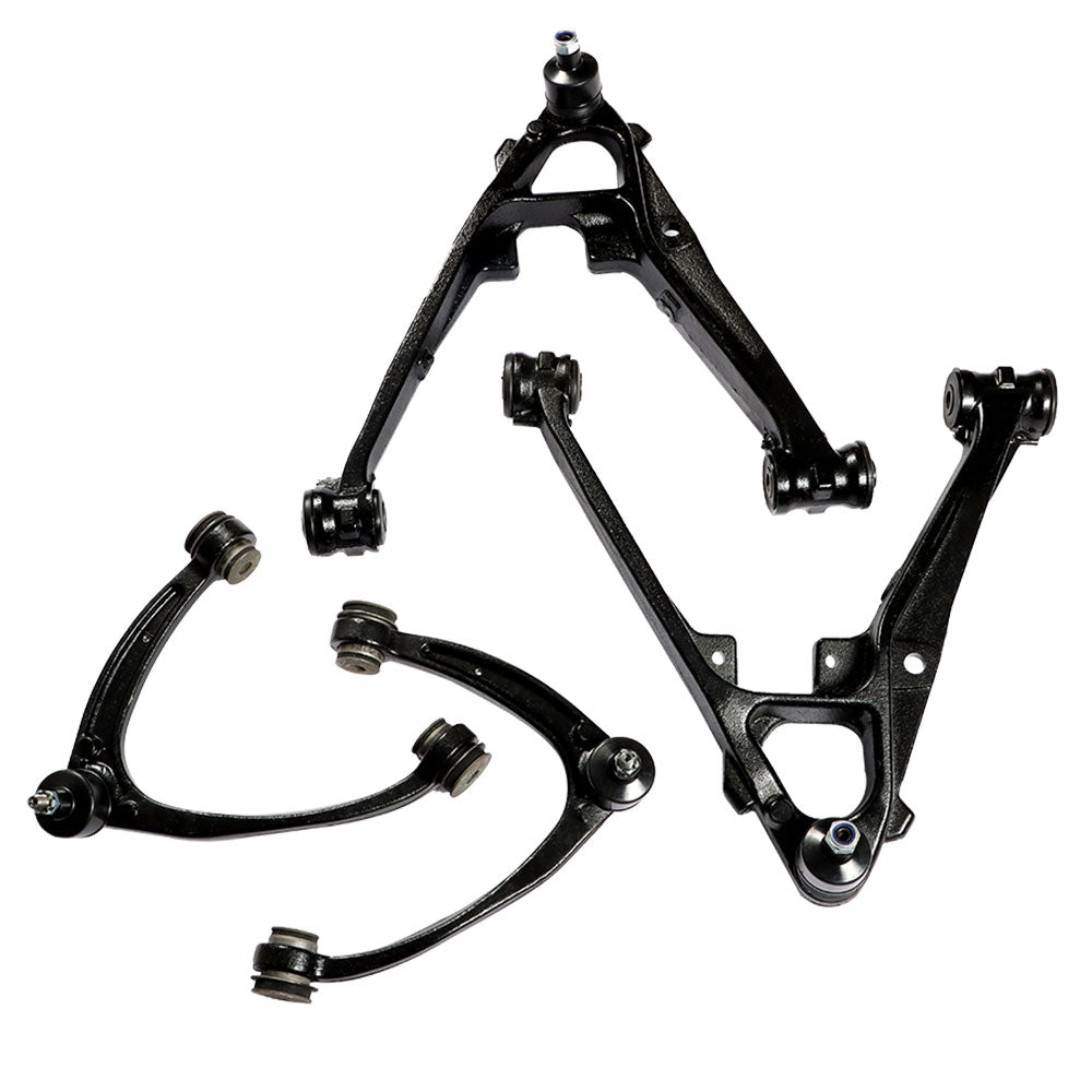 TOPPARTZ 4pc Front Upper Lower Control Arms Kit for Chevy Silverado GMC Sierra 1500