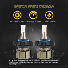 TOPPARTZ 5202 LED Fog Light Bulbs 6000K 3000LM 30W Bright Fog Light LED Conversion Kit, Pack of 2