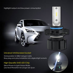 TOPPARTZ 5202 LED Fog Light Bulbs 6000K 3000LM 30W Bright Fog Light LED Conversion Kit, Pack of 2
