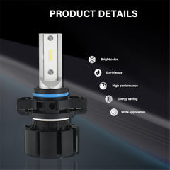 TOPPARTZ 5202 LED Fog Light Bulbs 6000K 3000LM 30W Bright Fog Light LED Conversion Kit, Pack of 2