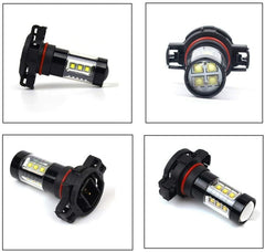 TOPPARTZ 5202 LED Fog Light Bulbs for Chevy Silverado 1500 2007-2015 6000K White
