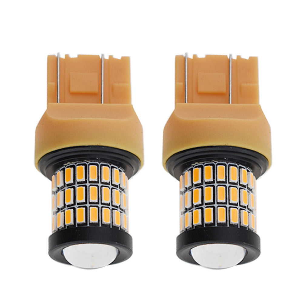 TOPPARTZ 7443 7444 LED Amber Backup Reverse Turn Signal Parking DRL High Power Light Bulb