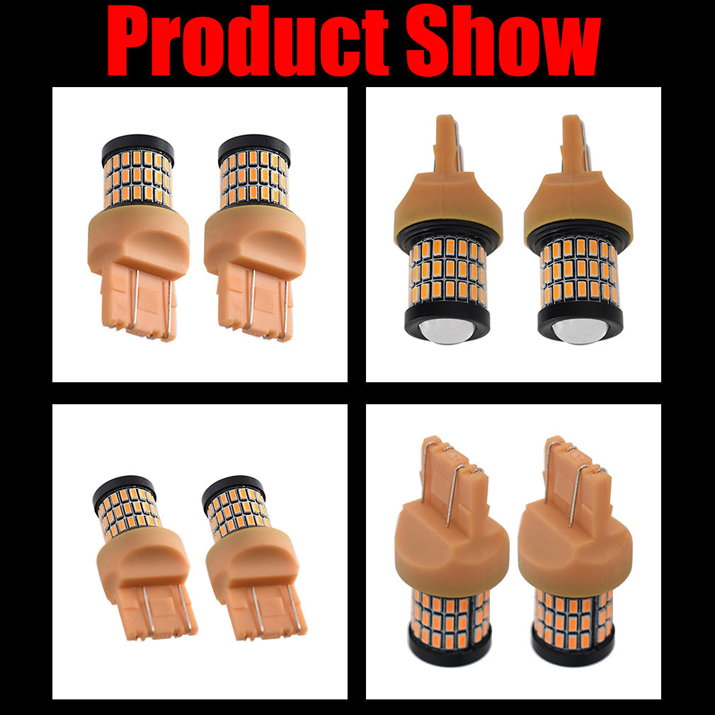 TOPPARTZ 7443 7444 LED Amber Backup Reverse Turn Signal Parking DRL High Power Light Bulb