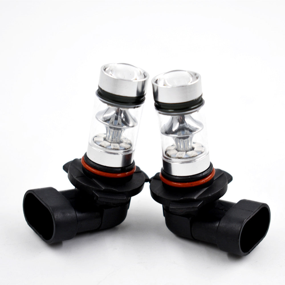 TOPPARTZ 9005 (HB3) LED Fog Light Bulbs 100W 10000K 1800LM Blue 2323 SMD LED Bulbs Fog Light DRL Kit 2-Pack