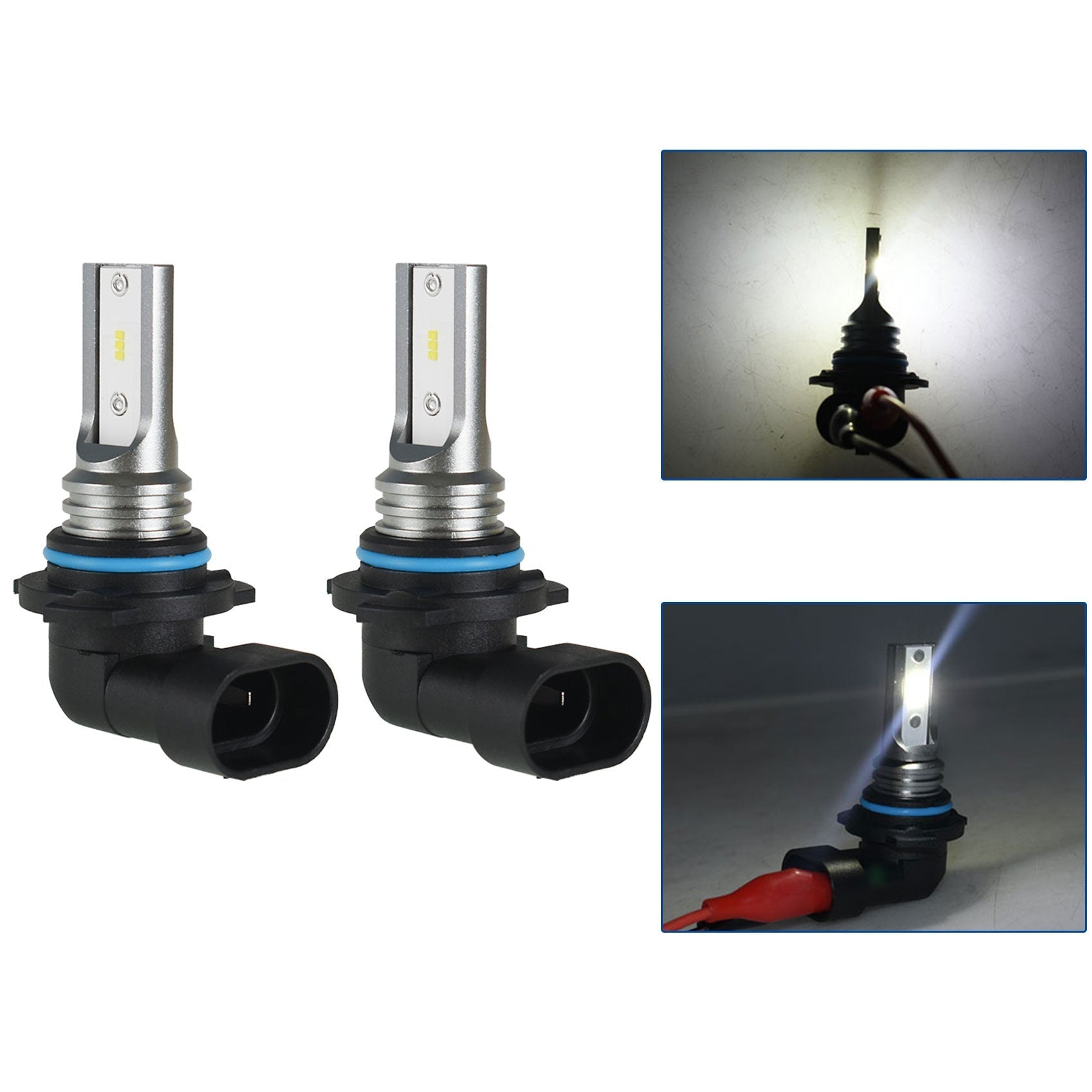 TOPPARTZ 9005/HB3 LED Fog Light Bulbs 6000K 1600LM 10W Fog Light LED Conversion Kit, Pack of 2