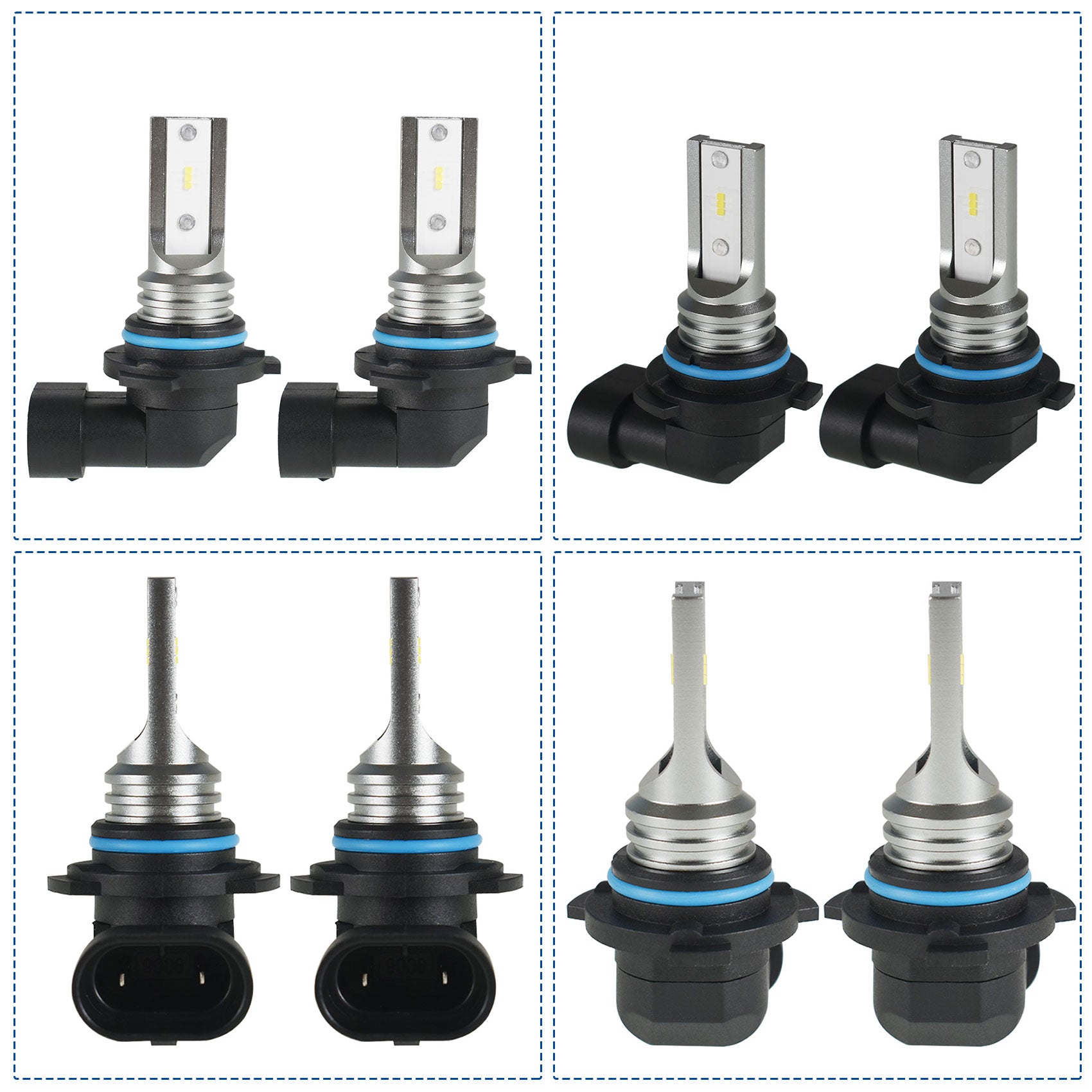 TOPPARTZ 9005/HB3 LED Fog Light Bulbs 6000K 1600LM 10W Fog Light LED Conversion Kit, Pack of 2