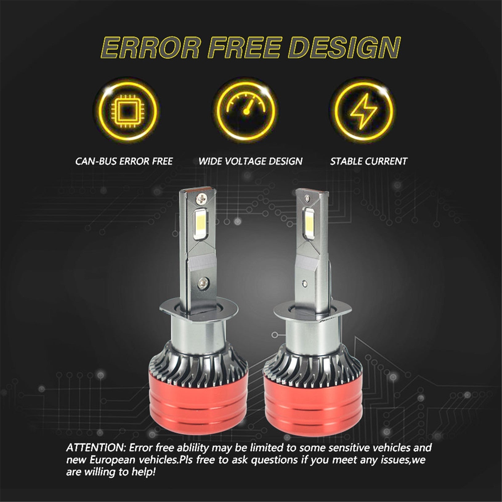 TOPPARTZ 9005 LED Fog Light Bulbs 6500K 9000LM 56W Bright Fog Light LED Conversion Kit, Pack of 2