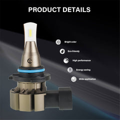 TOPPARTZ 9006 HB4 2 PCS LED Bulb Conversion Kit IP67 Waterproof 6000K White 360-degree Illumination 3000LM/Pair