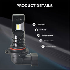 TOPPARTZ 9006 HB4 2 PCS LED Bulb Conversion Kit IP68 Waterproof 6500K White Illumination 3200LM/Pair LED Fog Light Bulbs