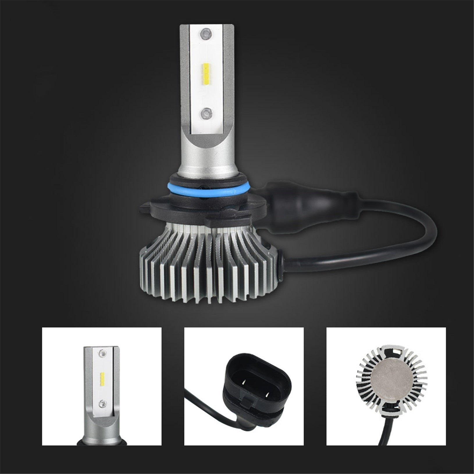 TOPPARTZ 9006 LED Fog Light Bulbs 6000K 2000LM 20W Fog Light LED Conversion Kit, Pack of 2