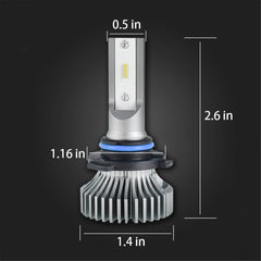 TOPPARTZ 9006 LED Fog Light Bulbs 6000K 2000LM 20W Fog Light LED Conversion Kit, Pack of 2