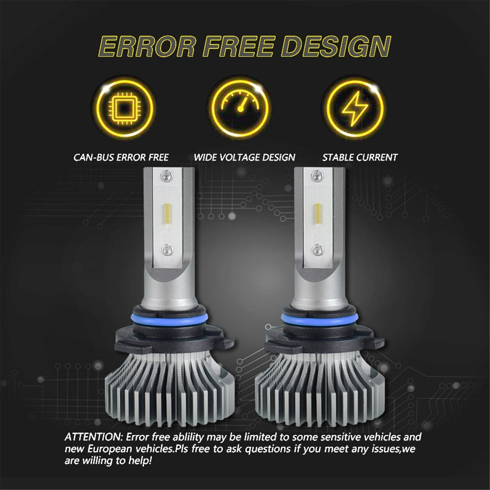 TOPPARTZ 9006 LED Fog Light Bulbs 6000K 2000LM 20W Fog Light LED Conversion Kit, Pack of 2