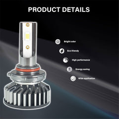 TOPPARTZ 9006 LED Fog Light Bulbs 6500K 8000LM 55W Bright Fog Light LED Conversion Kit, Pack of 2