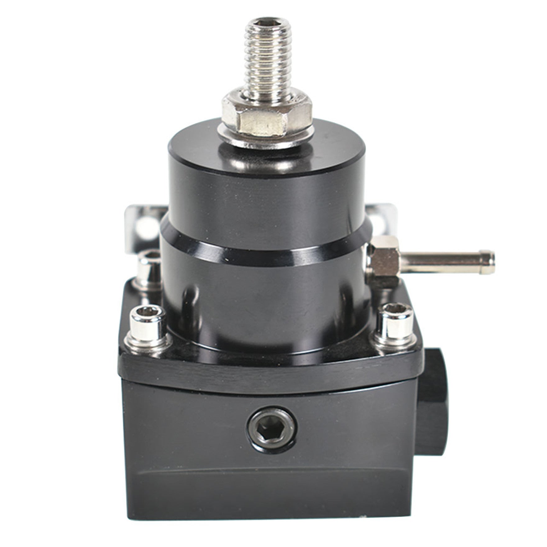 TOPPARTZ Adjustable Injected Bypass Fuel Pressure Regulator Universal 0-160 PSI AN6 Black