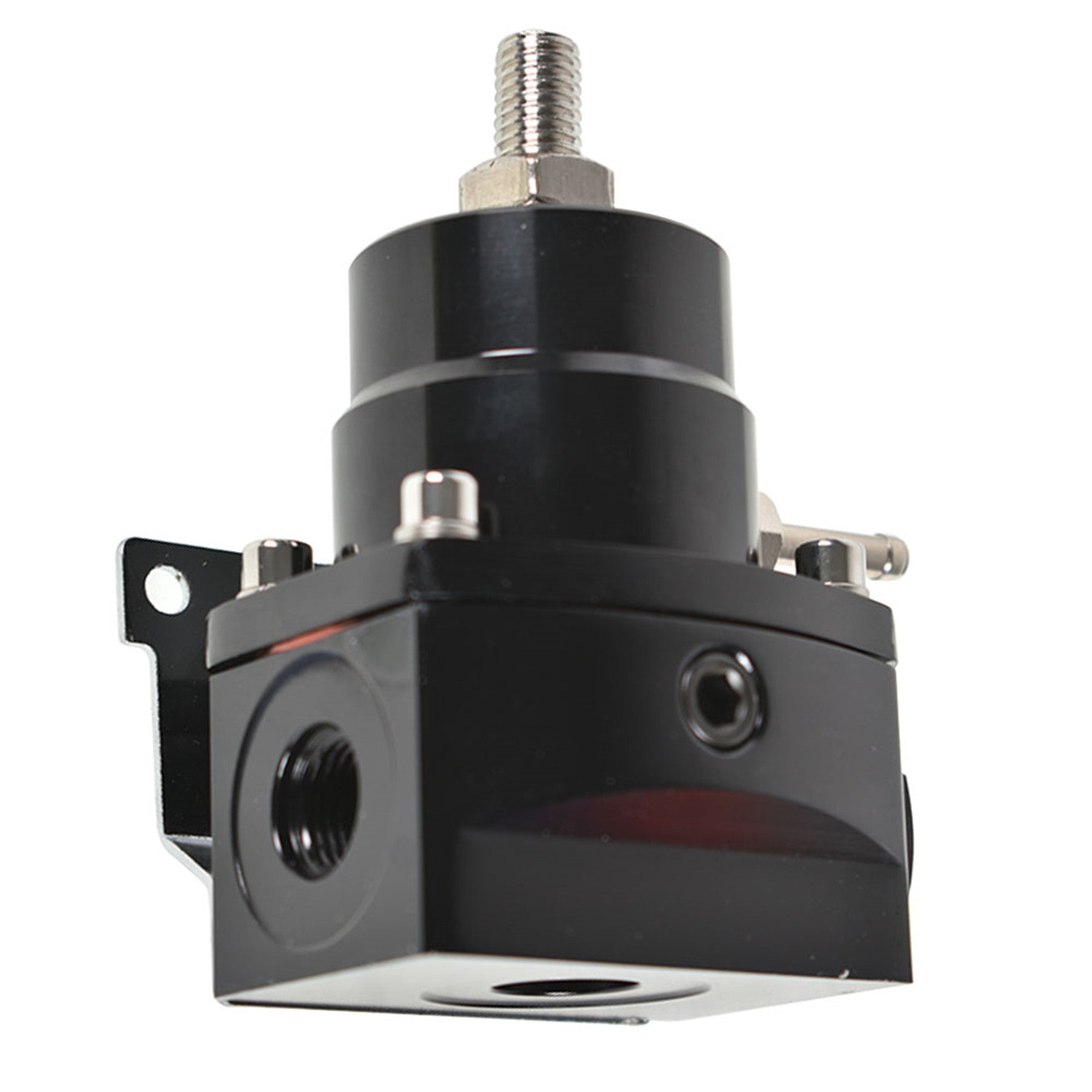 TOPPARTZ Adjustable Injected Bypass Fuel Pressure Regulator Universal 0-160 PSI AN6 Black